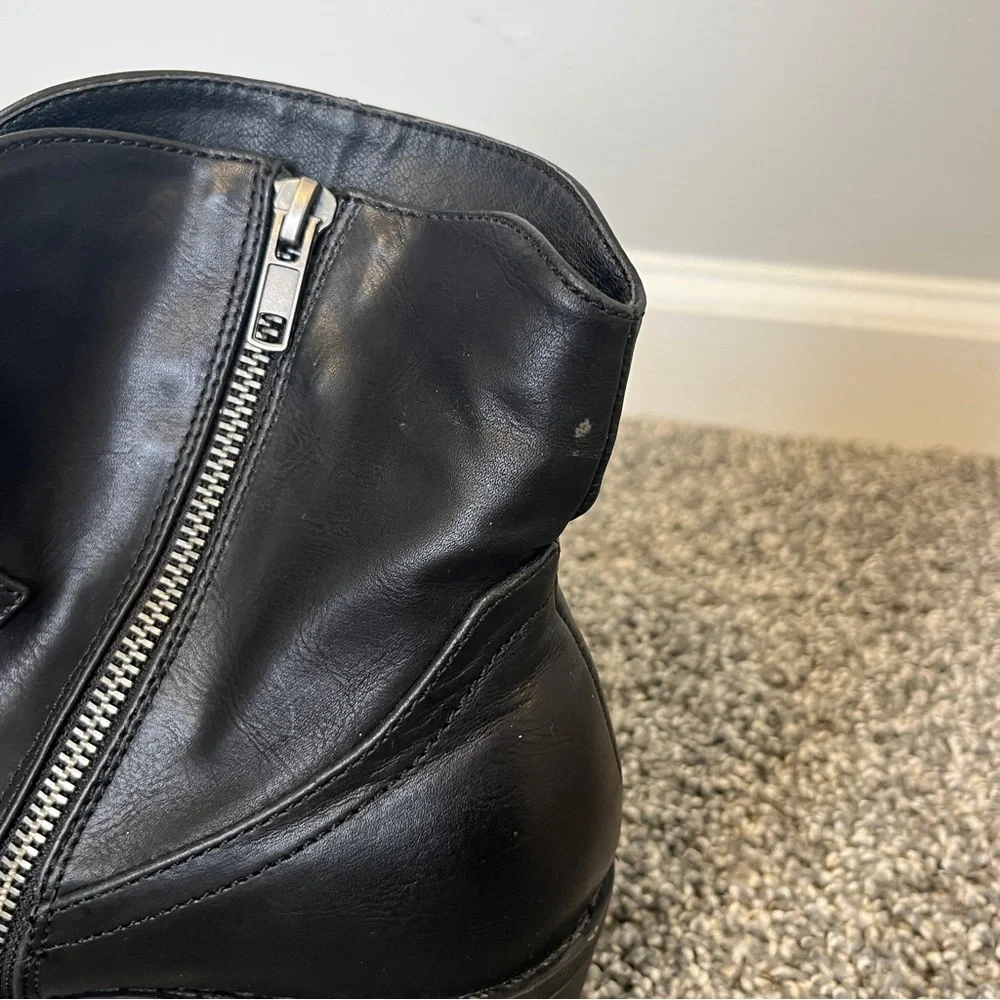 MIA Black Cowboy Ankle Booties Size 10